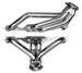  Parts -  Car Headers - Sanderson - Plain Steel Finish - 1955-57 Chevy Applications With Small Block Chevy Straight Plug