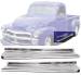 Chevrolet Parts -  Chevrolet Truck Running Boards - Chromed Steel, Ribbed (1/2ton)