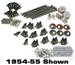Chevrolet Parts -  Chevrolet Truck Bed Bolt Kit (Bed To Frame) Stainless, Polished Head. 1/2ton