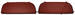 Chevrolet Parts -  Chevrolet Car Fender Skirts With Seals Super Reproduction