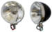  Parts -  7 Inch, 12 Volt Headlight Assembly Flat Lens H-4 Black Dietz Style