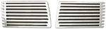 Chevrolet Parts -  Chevrolet Car Grilles, In Fender -Laser Cut (Gangster Grille), Polished Stainless Steel