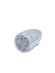 Chevrolet Parts -  Chevrolet Car Led Tail Light Assembly (3" Round) Chrome Housing. Amber Led/ Clear Lens 12 Volt