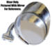 Chevrolet Parts -  Chevrolet Mirror- Stainless Steel Mirror Visor Cover Fits All 4'' Round Peep Mirrors