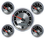  Parts -  Instrument Gauges - Auto Meter American Muscle Series, 3-3/8, 5 Gauge Set (Electronic Speedo)