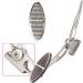  Parts -  Gas Pedal, Oval Billet, Polished
