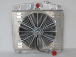  Parts -  Car Radiator (Aluminum) 6 Cyl / V8, Large Dual Core With Trans Cooler, Shroud And 2600 Cfm 16'' Fan