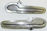  Parts -  Door Handle Set, Exterior -Spoon Style in Bare Metal, KINDIG IT DESIGN