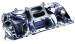 Chevrolet Parts -  Chevrolet Intake Manifold -Polished Crosswind Manifold, Chevy Big Block (Oval Ports)
