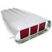  Parts -  Air Scoop, Polished Aluminum "Finned" Street Scoop With Paper Element -Dual Quad (Square Flaps)