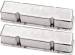 Chevrolet Parts -  Chevrolet Valve Cover Polished Aluminum Small Block Chevy Tall - Plain With O Hole and Baffled (Includes Grommets)
