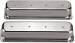Chevrolet Parts -  Chevrolet Valve Cover Polished Alum Small Block Chevy Center Bolt Tall - Plain With O Hole and Unbaffled (Grommets and Bolts)
