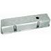 Chevrolet Parts -  Chevrolet Valve Cover Chrome Aluminum Small Block Chevy Tall - Flame With Hole and Baffled (Includes Grommets)