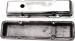 Chevrolet Parts -  Chevrolet Valve Cover Polished Aluminum Small Block Chevy Short - Plain With Hole and Baffled (Includes Grommets)