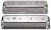 Chevrolet Parts -  Chevrolet Valve Cover Polished Alum Small Block Chevy Center Bolt Tall - Plain With Hole and Baffled (Grommets and Bolts)