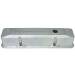 Chevrolet Parts -  Chevrolet Valve Cover Chrome Alum Small Block Chevy Recessed Tall - Ball Milled With Hole and Baffled (Grommets and Bolts)