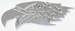  Parts -  Rear View Mirror, Chromed Aluminum "Eagle" With Mount