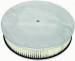  Parts -  Air Cleaner, Polished Aluminum 14" X 3" Round  -Plain, Paper Element and Hi-Lip Base