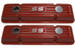 Chevrolet Parts -  Chevrolet Valve Covers - Chevy Sb, Tall With 'Ss' Logo, Orange Finned Aluminum
