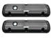Ford Parts -  Valve Covers - Ford 289, Finned Black Aluminum, Short