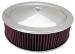 Parts -  Air Cleaner, Chrome 14" X 4" Muscle Car Style -Washable Element and Recessed Base