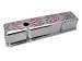 Chevrolet Parts -  Chevrolet Valve Cover Chrome "Red Flame" 1958-86 Small Block Chevy 283-350 Tall - Baffled