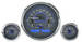 Chevrolet Parts -  Chevrolet Dakota Digital - VHX Universal 3 Round Gauge System With Chrome Bezel Carbon Fiber Style Face - Blue Backlight