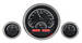 Chevrolet Parts -  Dakota Digital - VHX Universal 3 Round Gauge System With Chrome Bezel Carbon Fiber Style Face - Red Backlight