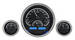 Chevrolet Parts -  Chevrolet Dakota Digital - VHX Universal 3 Round Gauge System With Chrome Bezel Alloy Style Face - Blue Backlight