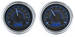 Chevrolet Parts -  Dakota Digital - VHX Universal System With Chrome Bezel Carbon Fiber Style Face - Blue Backlight