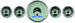 Chevrolet Parts -  Chevrolet Dakota Digital - VHX Universal 5 Round Gauge System With Chrome Bezel Alloy Style Face - Blue Backlight