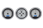 Chevrolet Parts -  Dakota Digital - VHX Universal 3 5" Gauge System With Chrome Bezel Alloy Style Face - Blue Backlight