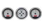 Chevrolet Parts -  Dakota Digital - VHX Universal 3 5" Gauge System With Chrome Bezel Alloy Style Face - Red Backlight